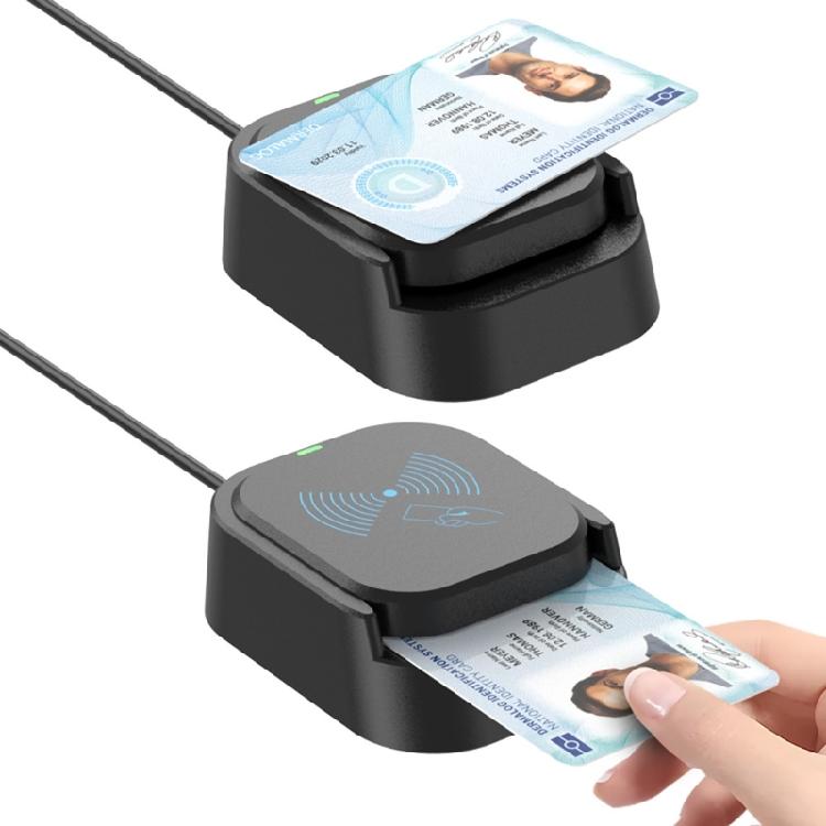 Portable Nonslip Base Card Reader USB Powered Suitable for Seamless Operation with LED Indicator Efficient Data Transfer