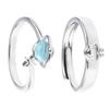 2PCS Spaceship Ring Universe Astronaut Ring Adjustable Love Wedding Engagement Funny Gifts for Boyfriends Girlfriends