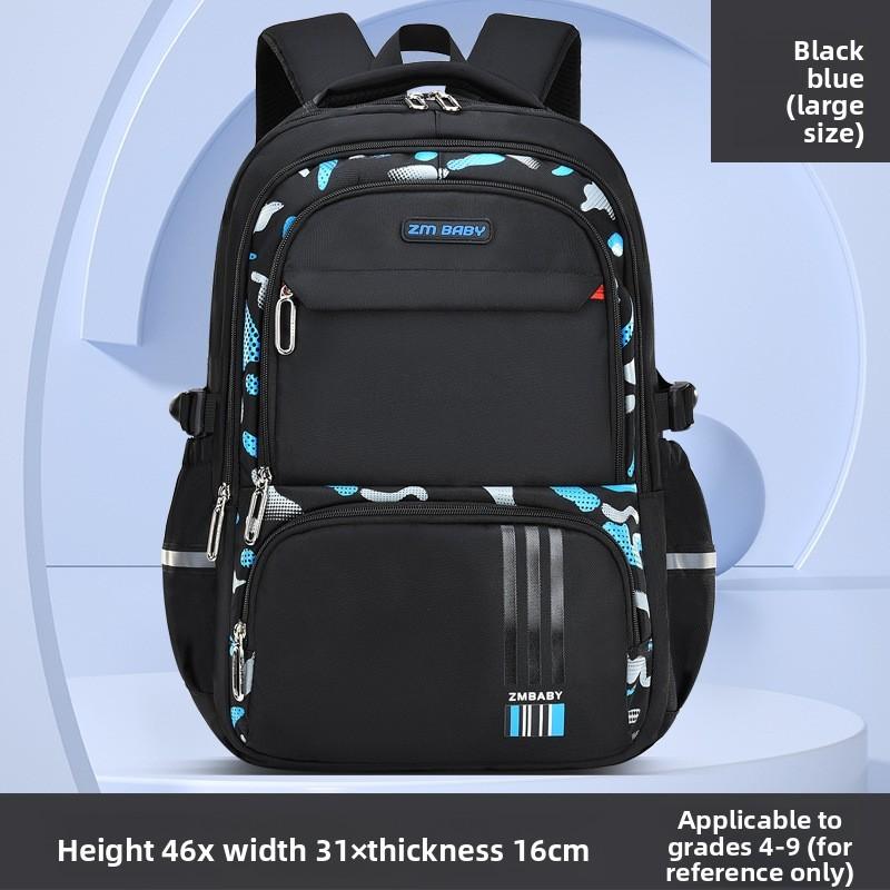 Kids School Backpack With Letter Print And Ultralight Nylon For Boys Grades 34
