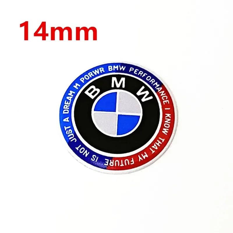

X4 X5 X6 For BMW 5 Pcs 11mm 14mm Car Key Emblem Sticker Logo Badge Decal For E34 E38 E39 E46 E60 E61 F90 E91 E92 F07 F10 F30 F11