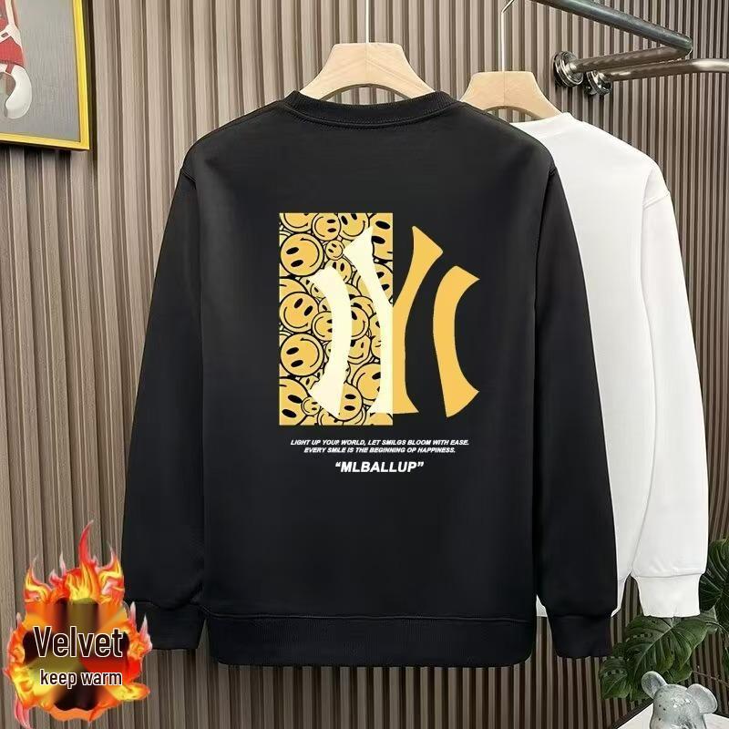 Premium Men's Youth Long-Sleeve T-Shirt, Autumn/Winter Hong Kong Style Business Trend Student Top