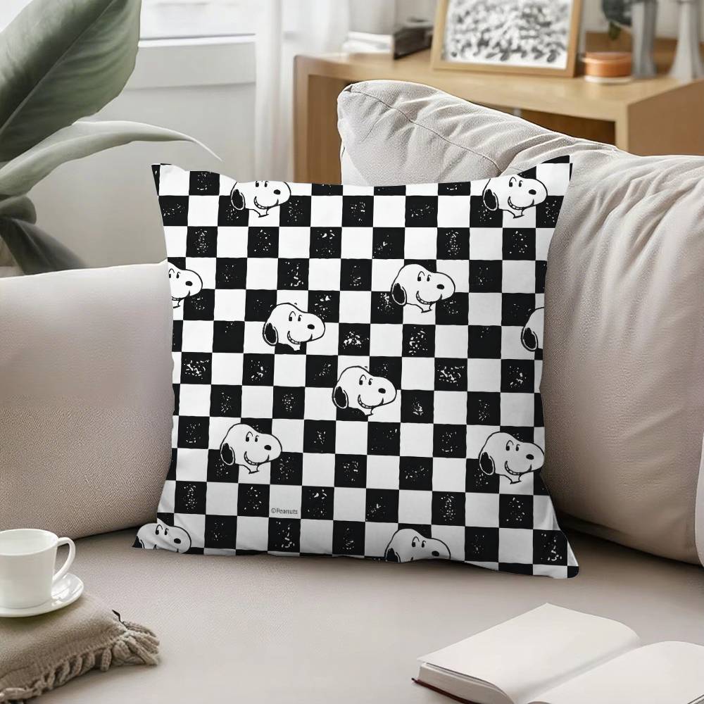 Cartoon Dog-S_SnoopyS Pillow Case Pattern Printed Pillowcase For Living Room Sofa Cushion Cover & Bedroom Decor