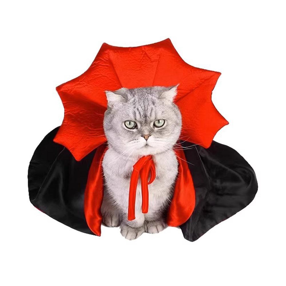 Halloween Kitten Cape Pet Cat Clothes Magic Cloak Pet Dog Cloak Cloak Kitten Creative Halloween Pet Accessory D2F4