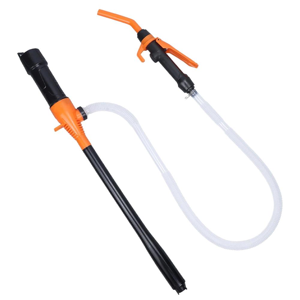 New Battery Powered Transfer Pump Motorcycle Car Gas Oil Pump With Flow Control Nozzle Liquid Tuning Fuel Pump Accessories