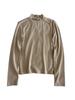 Korean-Style Double-Sided Oreo Fleece Half-Turtleneck Warm Base Layer Top for Women - Long-Sleeve Winter T-Shirt