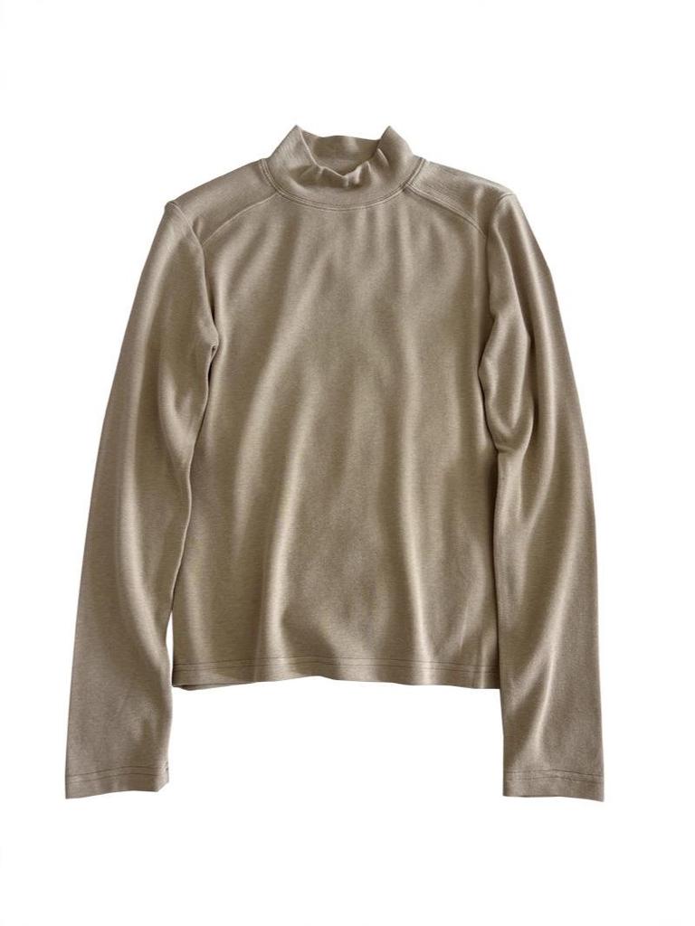 Korean-Style Double-Sided Oreo Fleece Half-Turtleneck Warm Base Layer Top for Women - Long-Sleeve Winter T-Shirt
