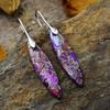 Simple and High-quality Leaf Emperor Stone Pendant Earrings and Earrings, Popular Natural Stone Jewelry In Europe and America