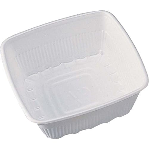 

Chuo Kagaku CF Lunch Box-1, Made in Japan, Disposable Containers, 50 count, Size: Approx. 15.6 x 15.6 x 5.8 cm, White