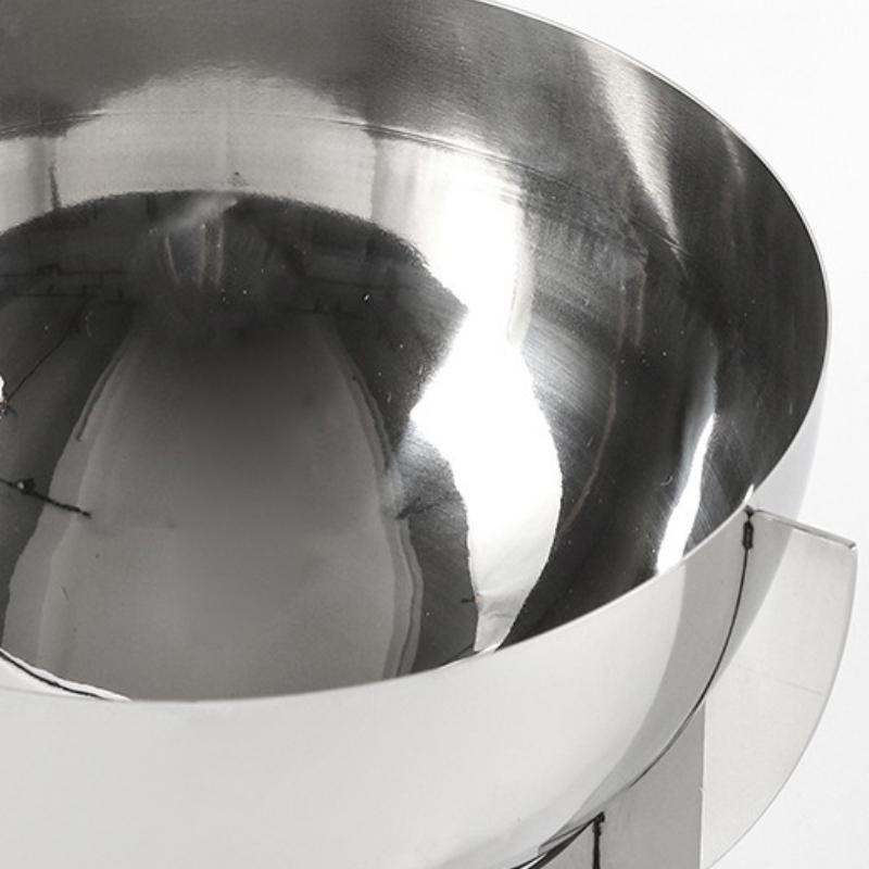 Stainless Steel Fruit Bowl Circular Snacks Nuts Salad Dinng Plates Minimalist Beautiful Food Dishes Kitchen Restaurant Tableware