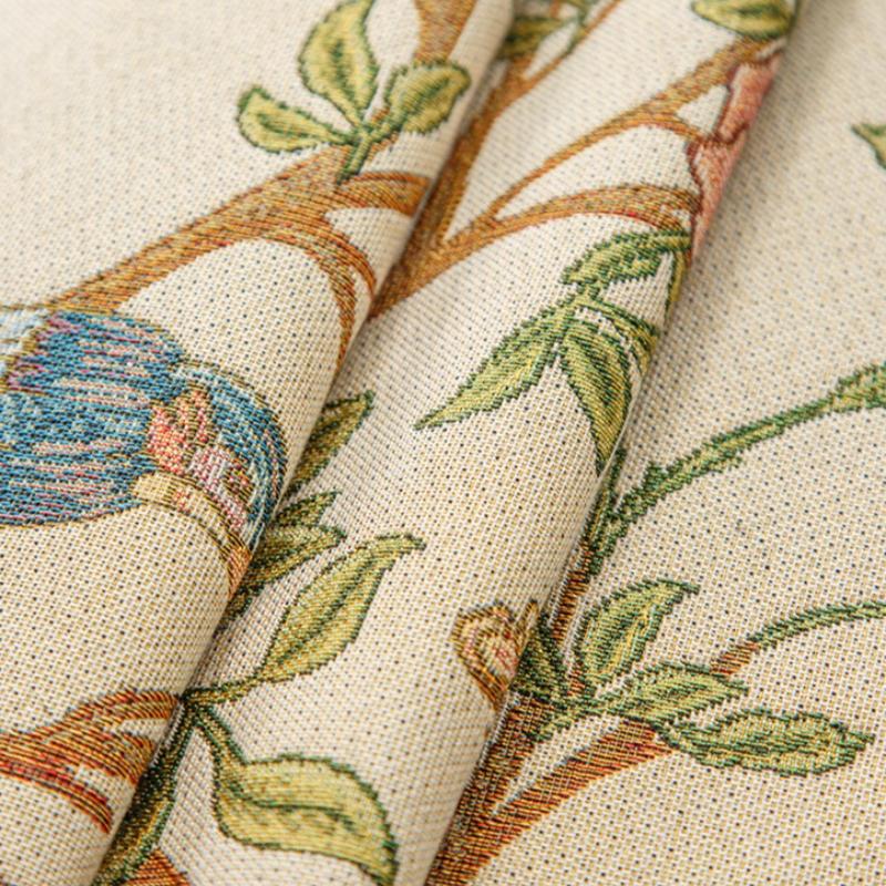 American Light Luxury Tablecloth Flower and Bird Jacquard Thickened Waterproof Oil-proof Tablecloth Pad Wear-resistant Durable