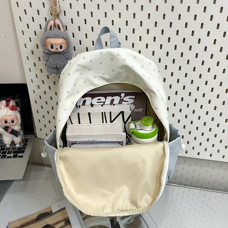 Japanese Ins High-value Student Schoolbag, Fresh and Sweet Candy-colored Star Backpack, Large-capacity and Lightweight Backpack.