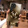 Metallic Gold M Initia Glass Phone Case Mobile Phones Fashion Phone Cases for Samsung Galaxy S26 S25 S24 S23 S22 FE Ultra Plus