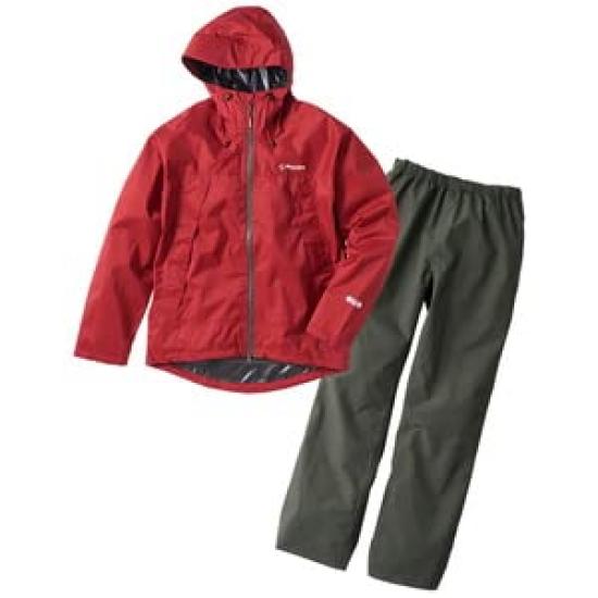 

Soushin RL Удобный дождевой костюм для размера M Рыбалка, Бычья кровь,