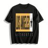 Casual Los Angeles Print Short Sleeve Loose Fit Crew Neck T-Shirt Pure Cotton T-shirt