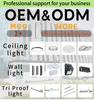 Adjustable 3 CCT 3000K Indoor Ceiling Light with Side Emitting LED Modern Design for Bedroom/Living Room Iron Base