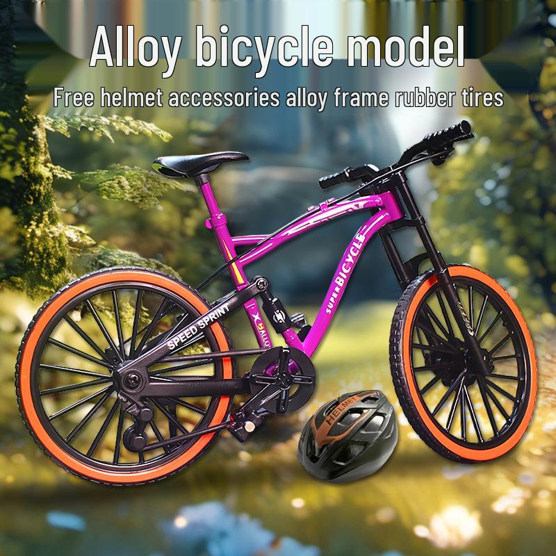 Alloy Mountain Bike Model - Downhill Simulation Metal Ornament & Children's Toy