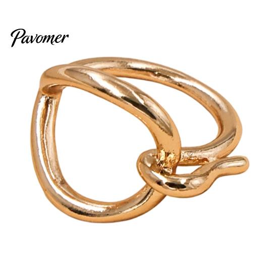 Electroplated Scarf Clip Irregular Ring, Elegant Knotted Heart Silk Buckle Clip, Versatile Shawl Smooth Ring Wrap Fastener for Coat Collar Belt,