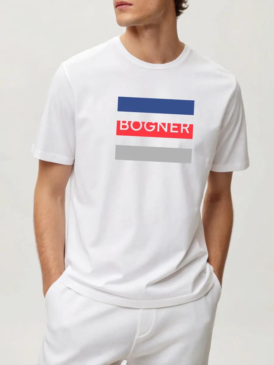 Fashionable longline oversized printed T-shirt M