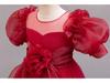 Girls' Princess Dress - European & American Floral Birthday Gown, High-End Host and Piano Performance Costume