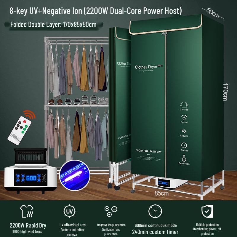 Foldable Household & Dormitory Underwear and Baby Dryer Cabinet & Rack