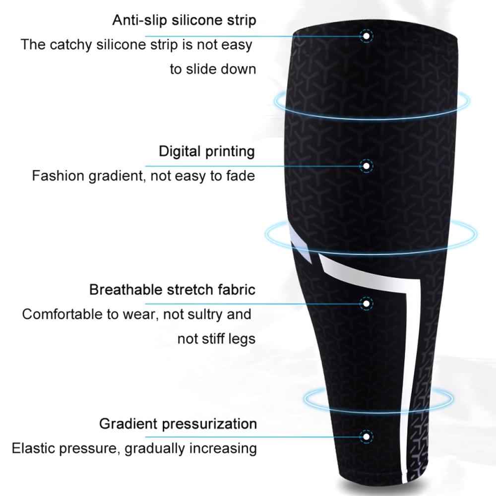 2PCS ompression Calf Sleeves for men Women - Anti-Odor Breathable Leg Guards for Marathon Gym Football | (Unisex S/M/L/XL) 1