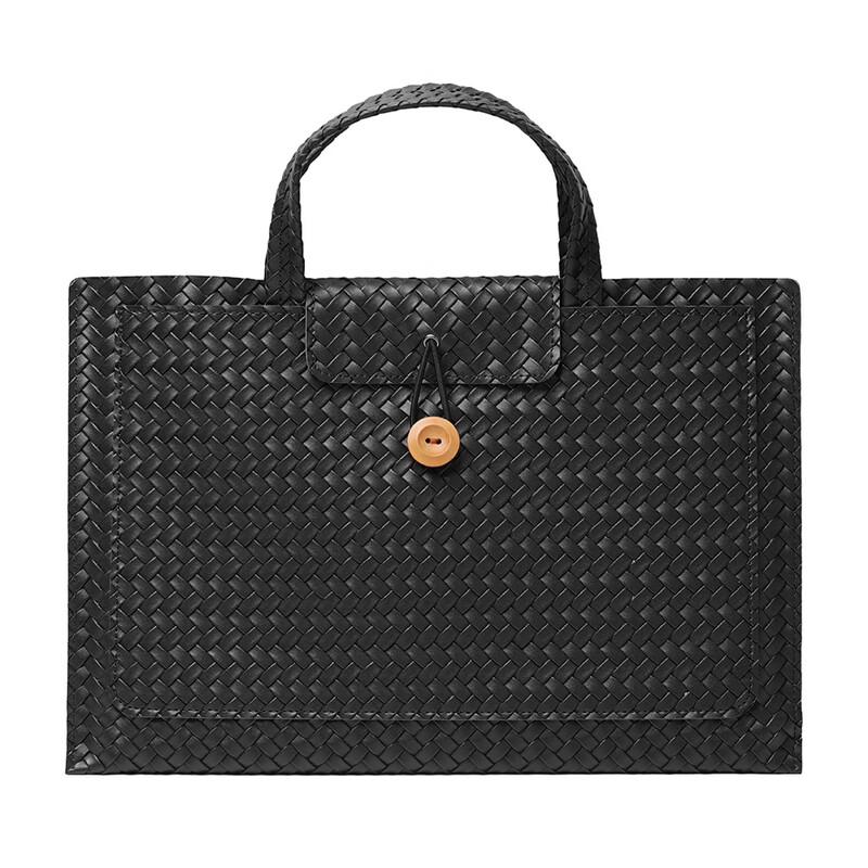 

Li Shen PU Leather Laptop Briefcase