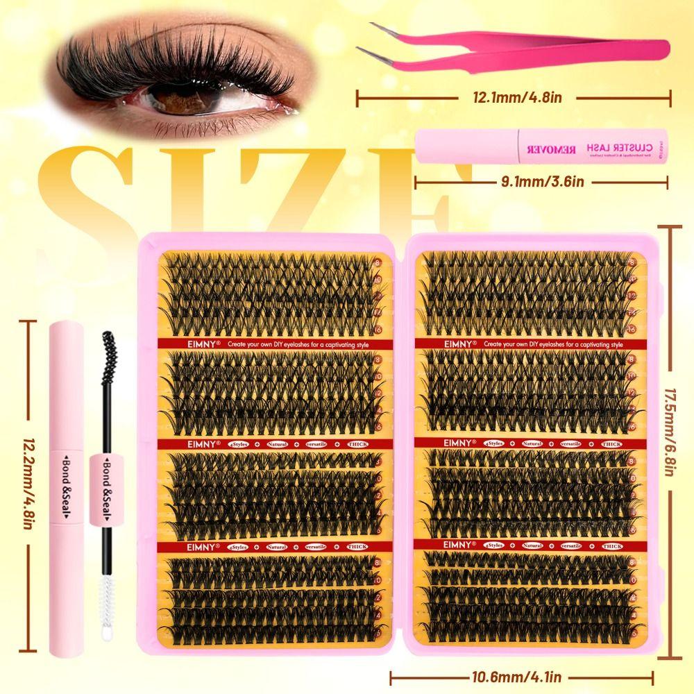 Wispy Style False Eyelashes Bond and Seal DIY Lash Extension Kit Fake Eyelash  Eye Lash Extension
