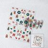 Christmas 5D Embossed Snowman Snowflakes Nail Art Stickers Cartoon Santa Claus Christmas Decal Diy Manicure Decals