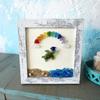 Class of 2026 Seaglass Decoration Handmade Sea Glass Graduation Wall Art Framed Sea Glass Artwork Desktop Wall Ornament Graduates Gift