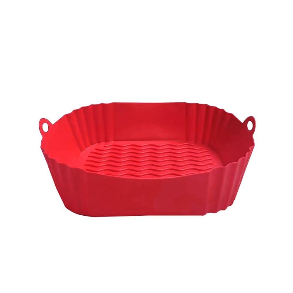 Soft Square Silicone Pot Mould Liners Baking Basket New Silicone Mold  for Air Fryer