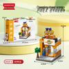 Lego-Compatible Street View Snack Street Mini City Building Toys for Kids - Creative Gifts for Boys & Girls