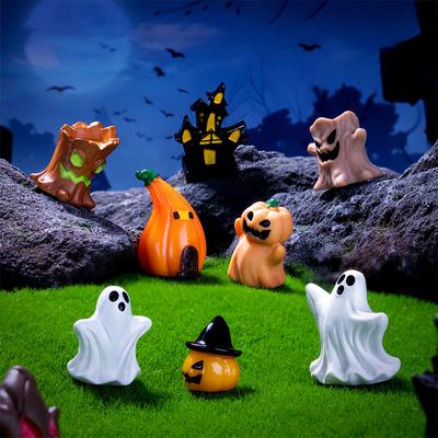 Halloween Kürbis Geist Micro Landschaft Figuren Nette Kleine Ornamente Kreative DIY Hause Dekoration Zubehör Geschenke