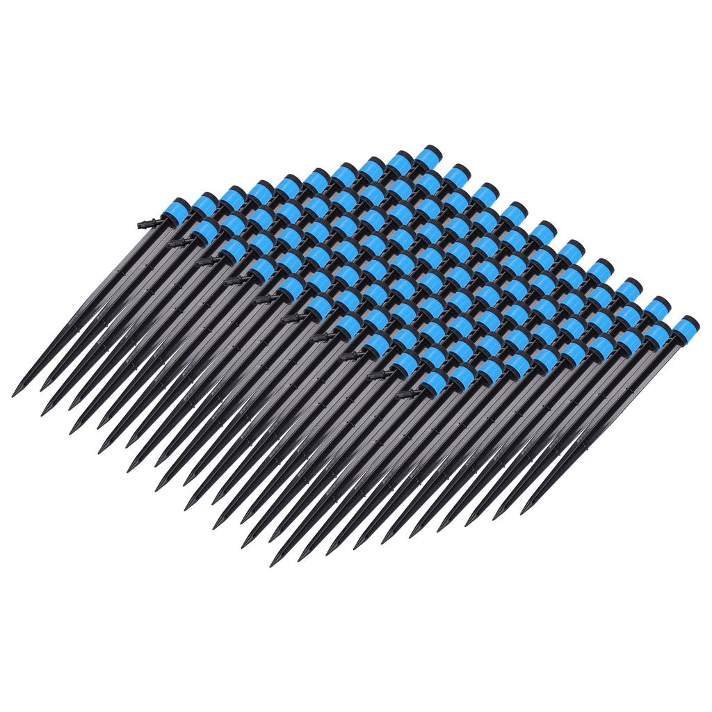 100Pcs/Bag Drip Irrigation Emitters 18cm Universal 360 Degree Drip Sprinkler Head for 4/7mm Tube