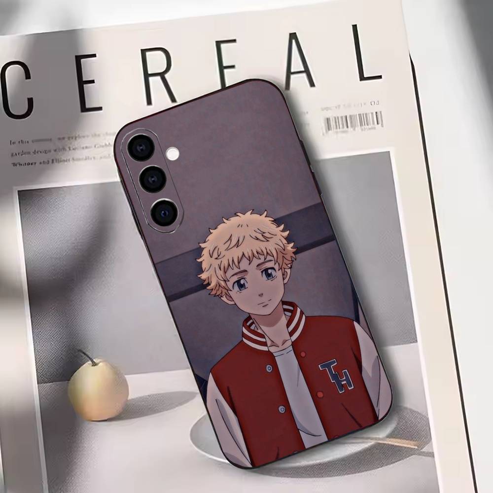 Tokyo Revengers Takemichi Hanagaki Phone Case For Samsung Galaxy A73,A72,A71,A70,A53,A52,A51,Others Soft Black Cover