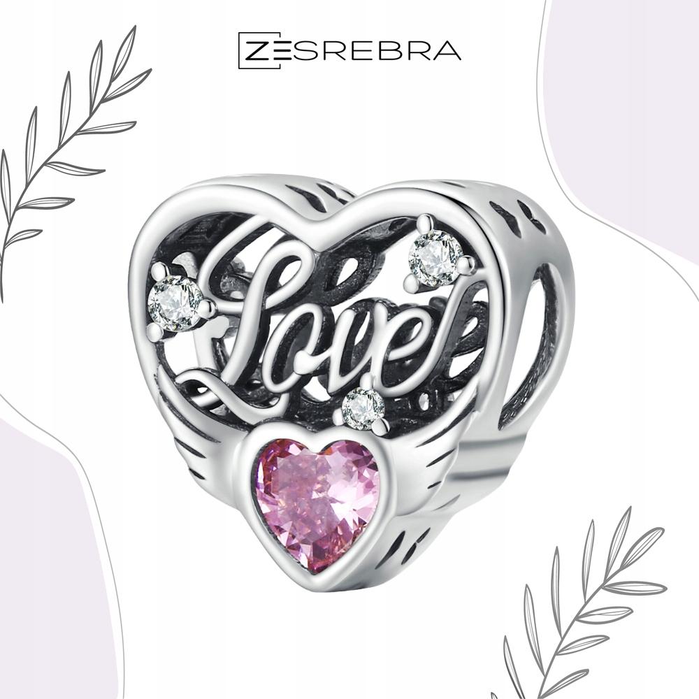 Charms Openwork Heart Love Bead Pr 925 Beads Pendant