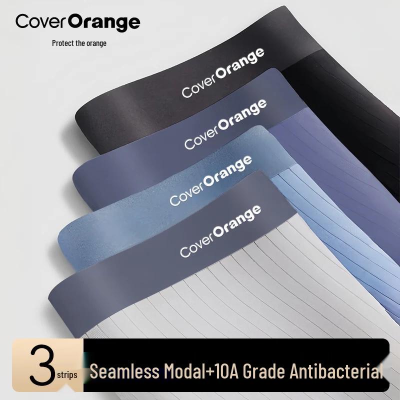 Men's Modal Boxer Briefs 3-Pack - Breathable & Antibacterial