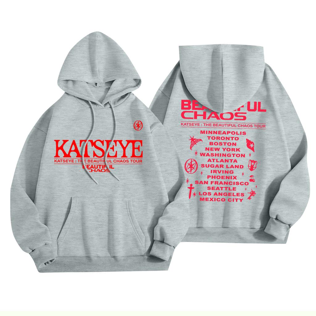 Unisex Fashion Lightweight Long Sleeve Pullover With Pockets Printed Hoodie