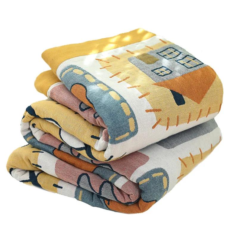 Одеяло с японским рисунком для кровати — фото 8