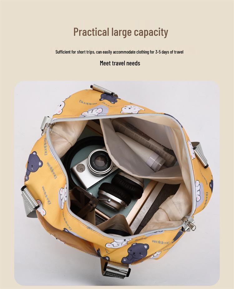 Cartoon Storage & Yoga Bag: Large Capacity, Wet & Dry Separation, Multi-functional for Men & Women