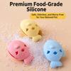 Bite Resistant Treat Dispenser Food Grade Silicone Food Toy Durable Chew Toy  Dog Cat Use