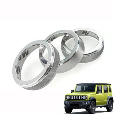 Nieuwe set van 3 aluminium afdekkingen voor de airconditioningbediening van de Jimny/Jimny Sierra | Custom Parts