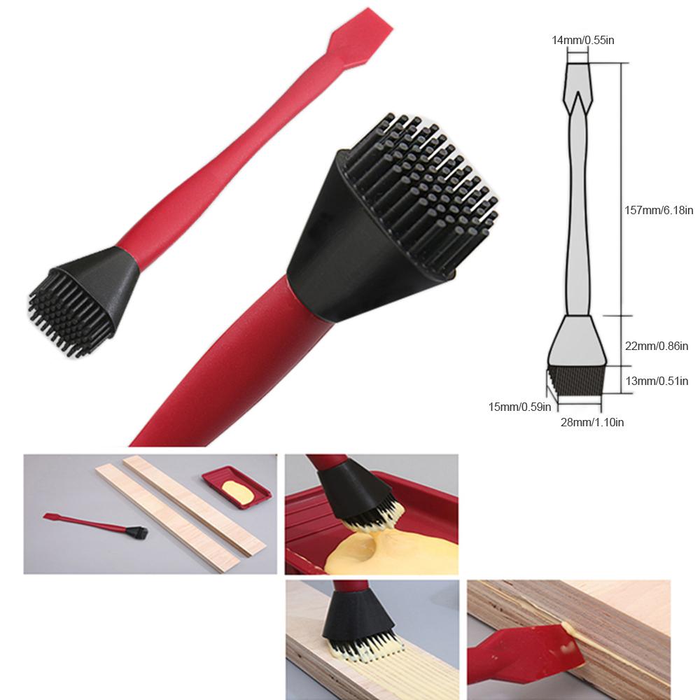 Pincel de Silicona Antiadherente para Pegamento Aplicador de Pegamento para Madera Kit Raspador Esparcidor de Pegamento para Madera Para Manualidades, Artes y Pasatiempos