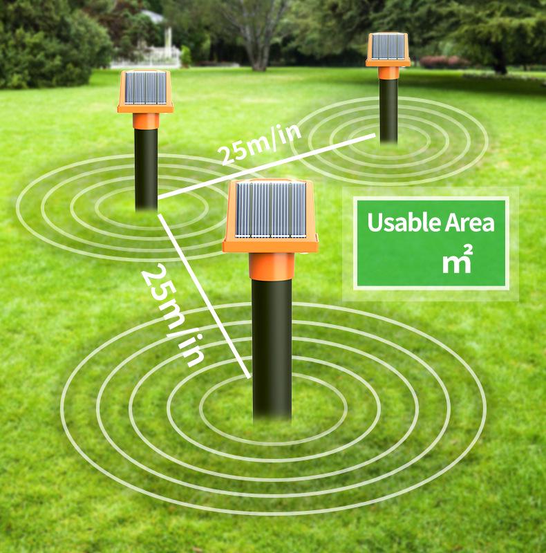 Solar-Powered Animal & Snake Repeller - Outdoor Waterproof Rodent Deterrent