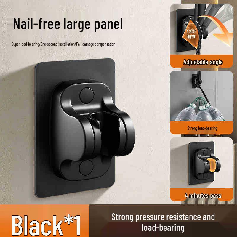 Adjustable No-Drill Suction Shower Head Holder