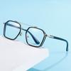 New Men And Women Metal Glasses Retro Double Bridges Anti Blue Light Computer Mirror Reading And Playing Games Eye Protection