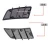 Hood Air Vent Grill 1648804305 1648804405 For Mercedes Benz W164 W166