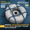Spallach HMMWV GY Wheel Set Plastic Model Kit Parts SPU26435 1/35 (24-Bolt Type) (5-Piece Set) (Universal) (Military Vehicle)