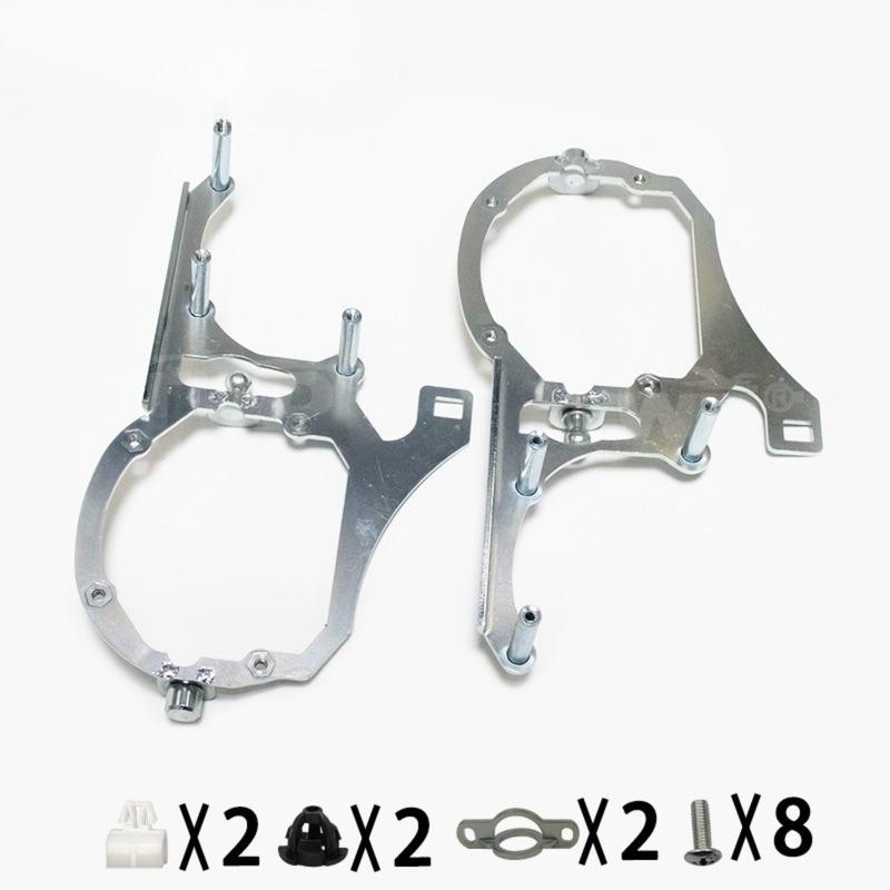 Quad Lens Headlight Modification Bracket Hella 5 Mount Compatible with 2011 2013 BMW X3 High Quality Car Accessories