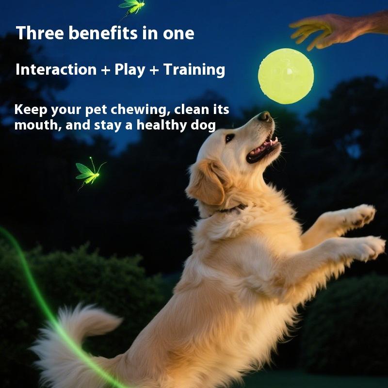 

Питомец собака прыгающий мяч устойчивый к укусам светящийся из цельной резины укус уличный бросок восстановление устойчивый к укусам высококачественный игрушечный мяч