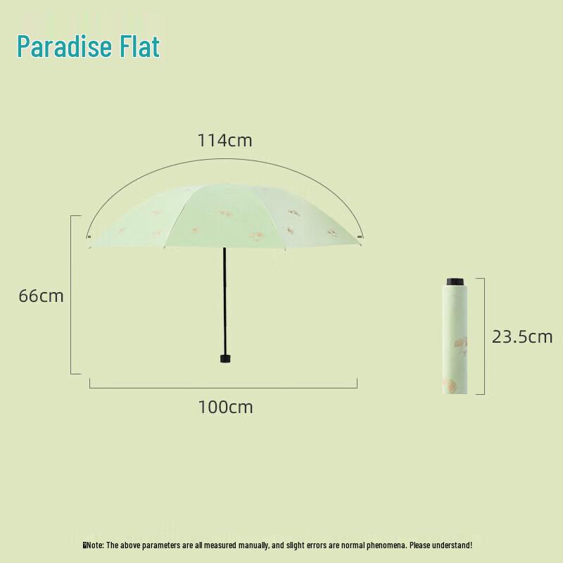 Paradise UV Protection Three-Fold Travel Umbrella